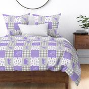 Stay Wild - Safari Wholecloth - Purple w/ plaid (90)