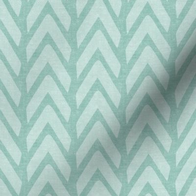 Organic Chevron - Safari Wholecloth Dark Mint coordinate