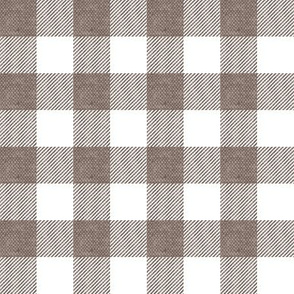 Brown plaid - safari (mint and brown) wholecloth coordinate