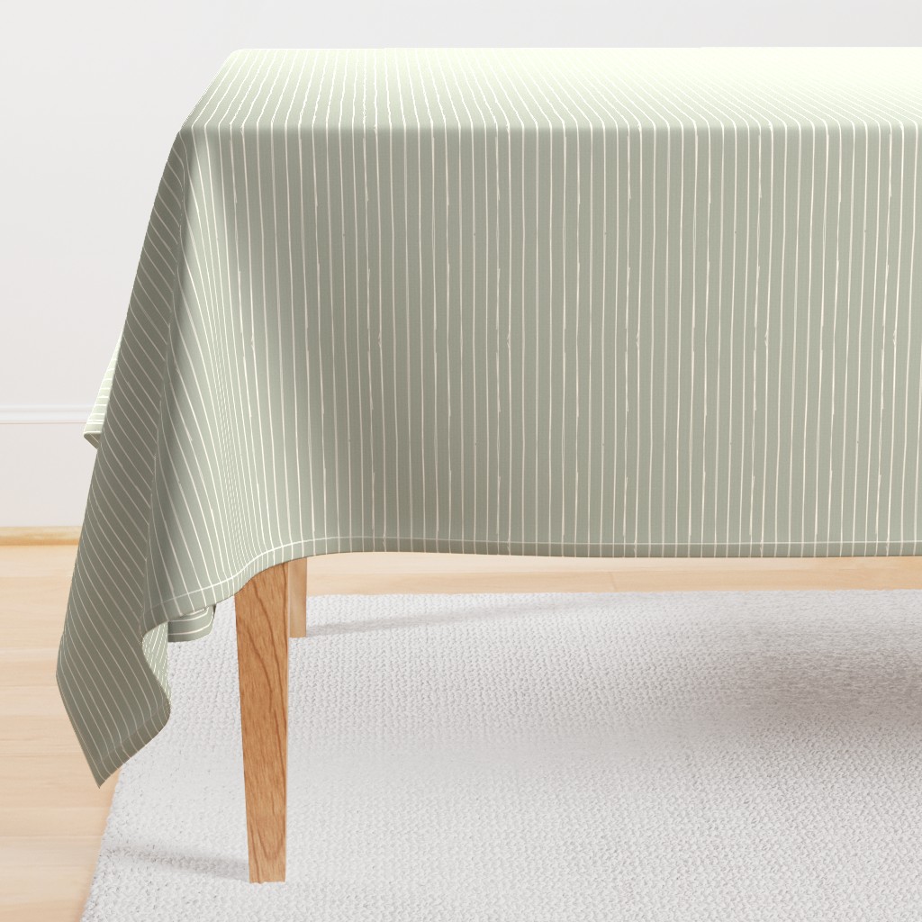 Bone Stripes on Sage Green