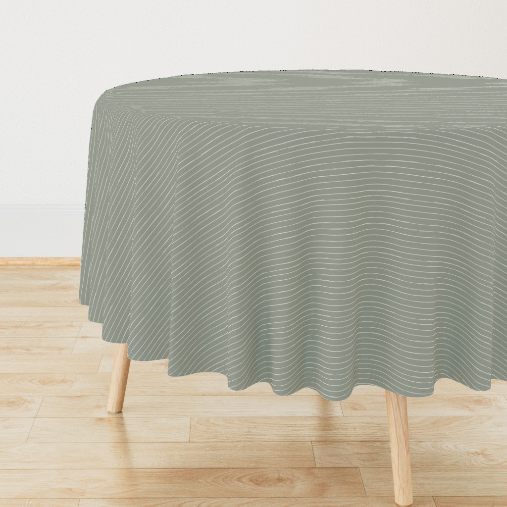 Bone Stripes on Sage Green