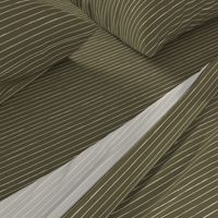 Bone Stripes on Dark Khaki