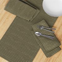 Bone Stripes on Dark Khaki