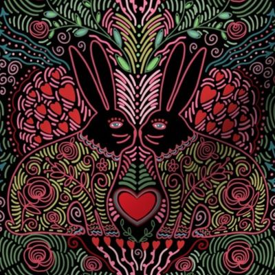 be my bunny valentine - black