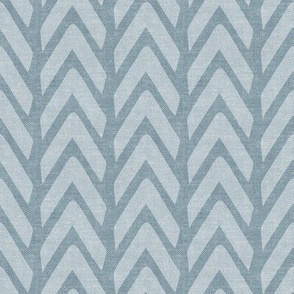 Organic Chevron - Safari Wholecloth Dusty Blue coordinate