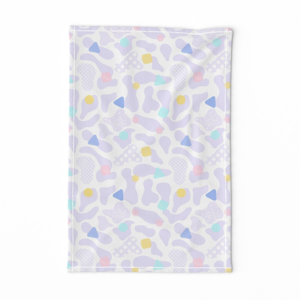 Pastel fun cow print- purple