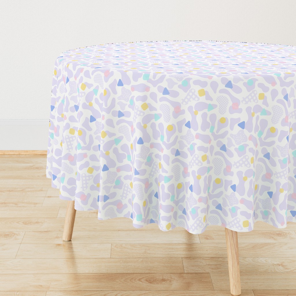 Pastel fun cow print- purple