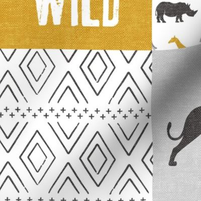 Stay Wild - Safari Wholecloth - Mustard