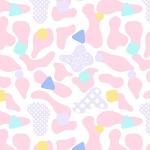 pastel fun cow print - pink