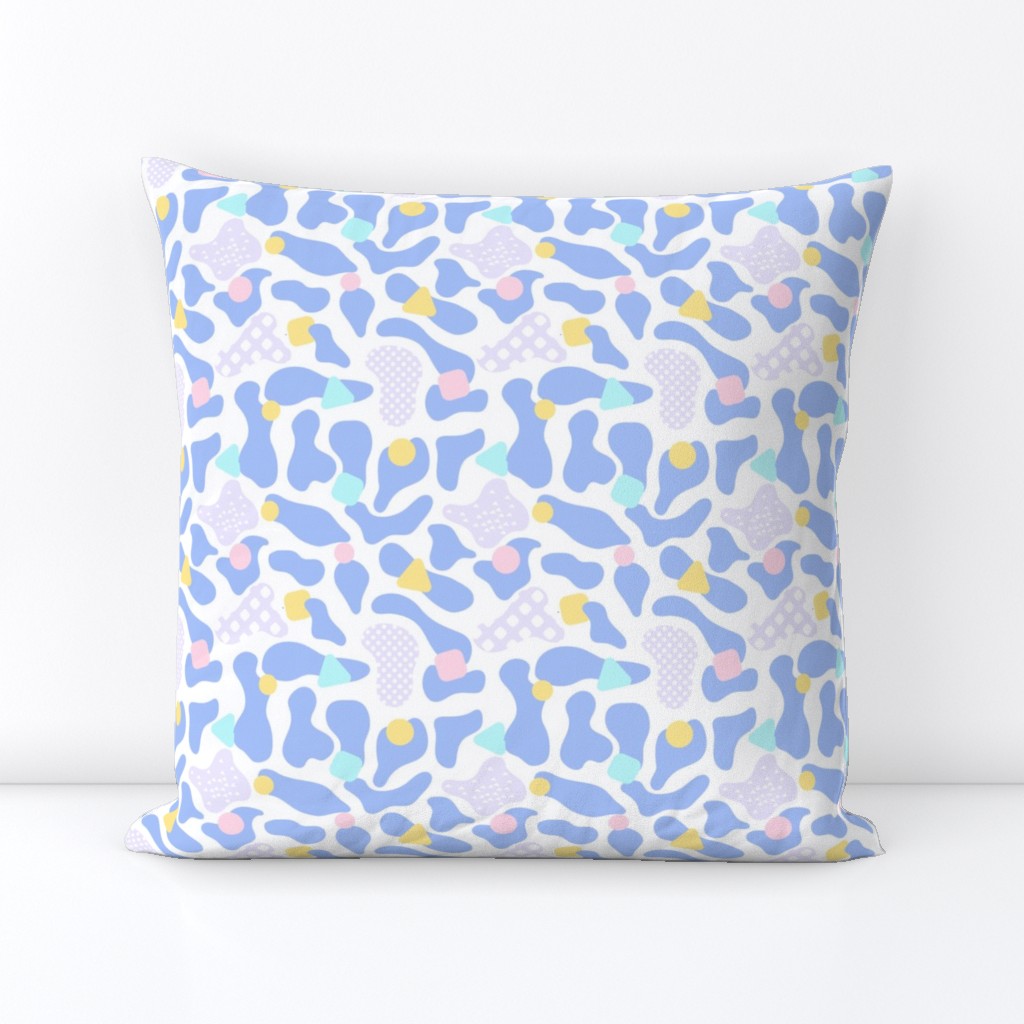 pastel cow print blue