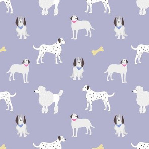 dog print purple