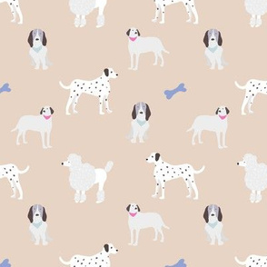 dog print taupe