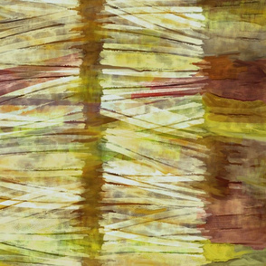 watercolor stripes-yellow red clay