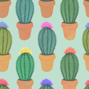 Gouache cacti