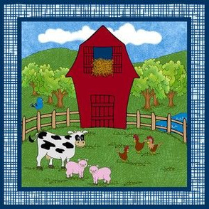 6x6 square -Red Barn