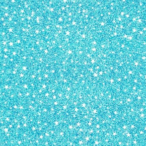 Aqua star glitter