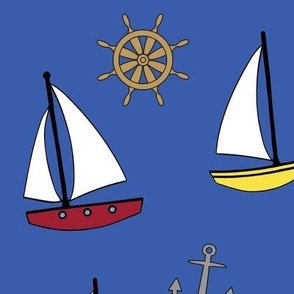 Sailing on Blue - large scale