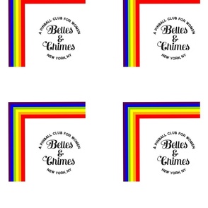 Belles and Chimes NYC Logo Rainbow Corner