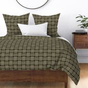 olive brown-basket weave