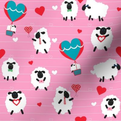 FS Adorable Valentine's Day Charm: I Love Ewe with Our Valentine Sheep Collection 