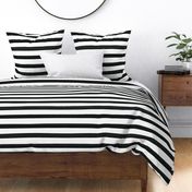 1.5” Painted Stripe - Black And white