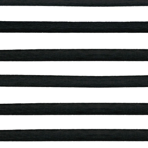 1.5” Painted Stripe - Black And white