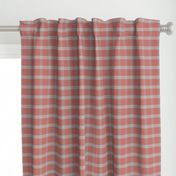 plaid-coral gray