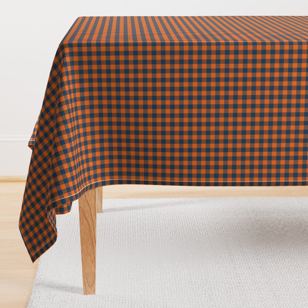 plaid camp orange navy