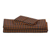 plaid camp orange navy