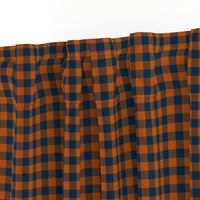 plaid camp orange navy