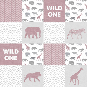 Wild One - Safari Wholecloth - Mauve