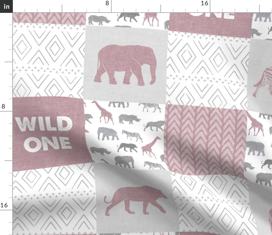 Wild One - Safari Wholecloth - Mauve