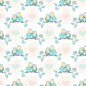 Pastel Lovebirds