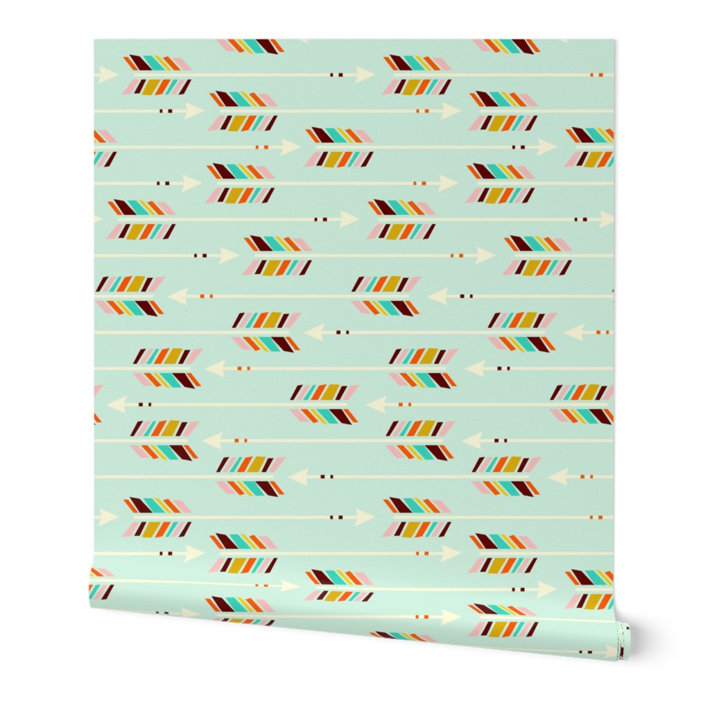 Large Arrows: Horizontal Mint