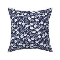 bachelor buttons and daisies big navy