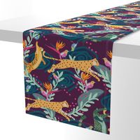 Modern, Cheetahs, tigers, alligators and birds for kids walls and bedding.