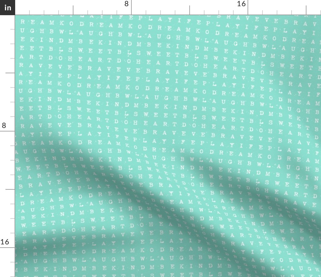 Word Search - Mint & White
