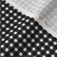 Classic Rockabilly Gingham in Black + White