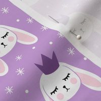 Bunny Princess - purple - easter spring rabbit bunnies LAD19