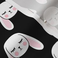 floppy eared bunny - easter / spring - bunnies - black LAD19