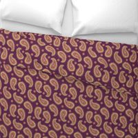 Yellow Paisley on Magenta