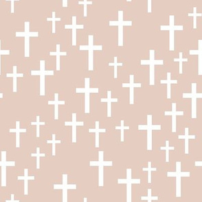 Crosses on  blush - LAD19