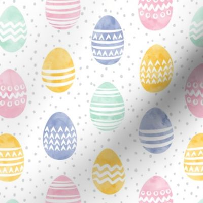Easter eggs - watercolor multi eggs LAD19