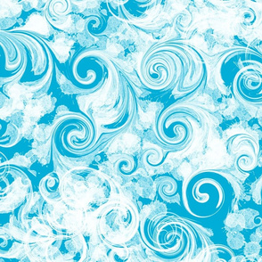 Beach Blue Parfait Swirls