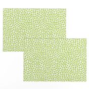 hatched pen and ink polkadots - lime green 