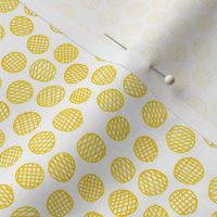 hatched pen and ink polkadots - dotgold