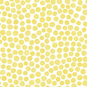 hatched pen and ink polkadots - dotgold