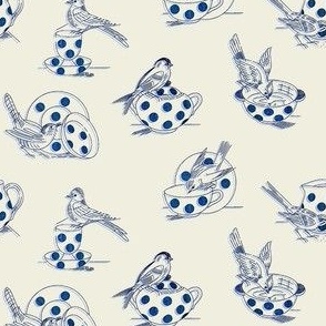 Polka Dot Birds 1a