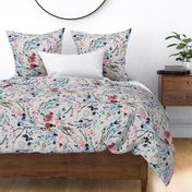 Fable Floral (grey) JUMBO