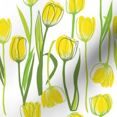 yellow tulip